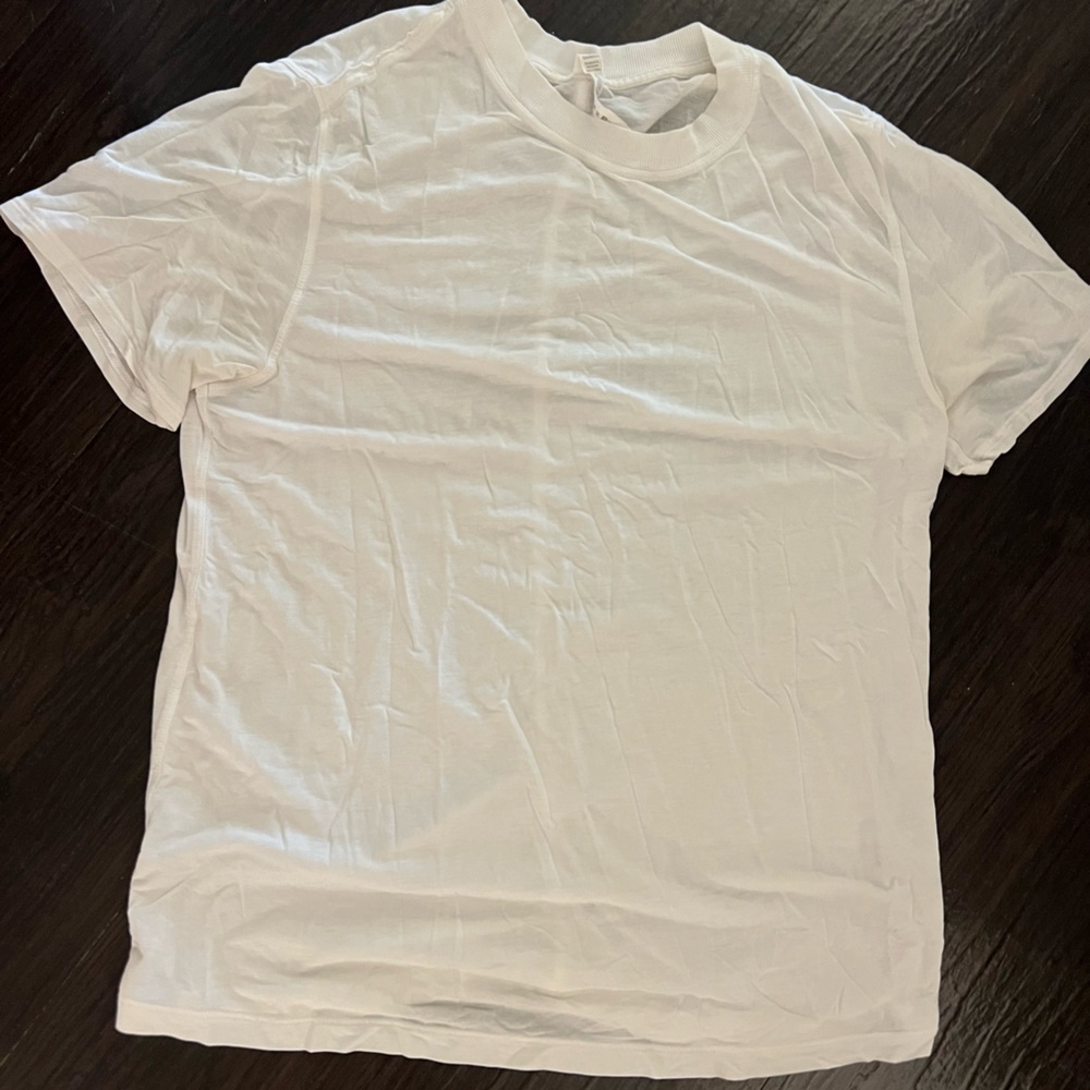 White lulu lemon oversized light weight t shirt